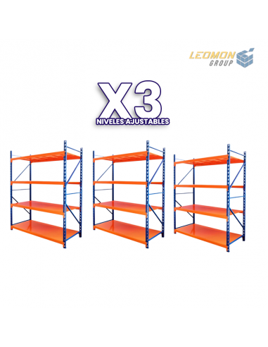 Pack Estantería Rack Profesional X3 -...