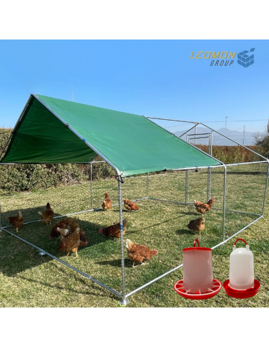 Gallinero 12 mts2 Galvanizado +...