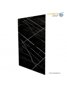 Plancha UV Decorativa Tipo Mármol Negro 2440x1220x3mm 2