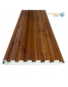 Siding Metálico Madera Café...