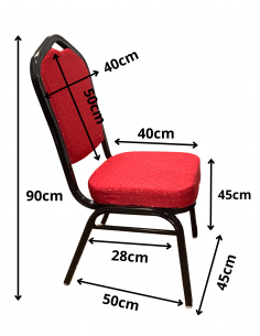 Silla Rojo con Negro 2